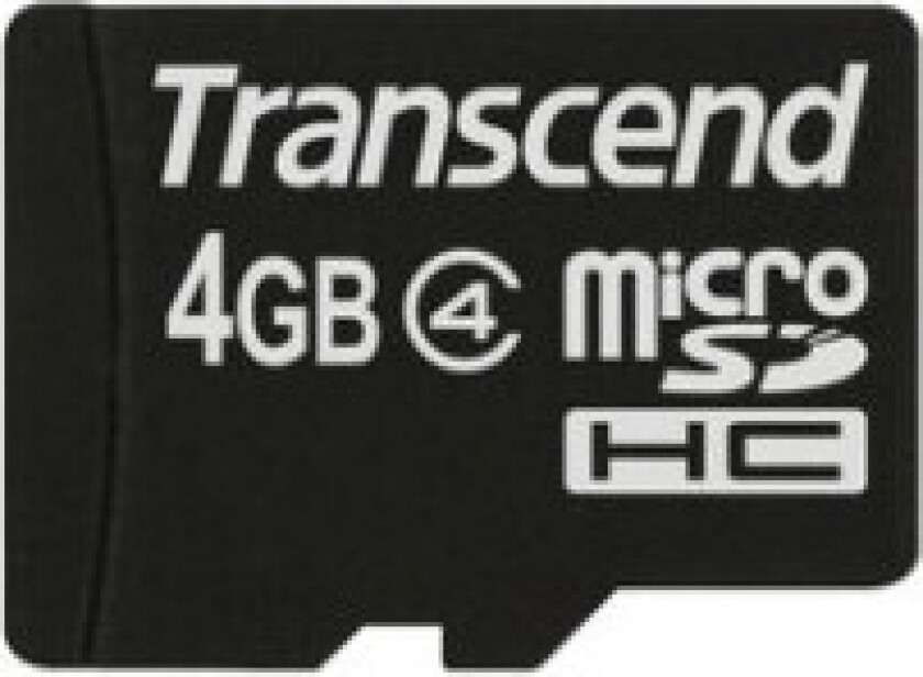 - Flashminnekort - 4 GB - Class 4 - microSDHC