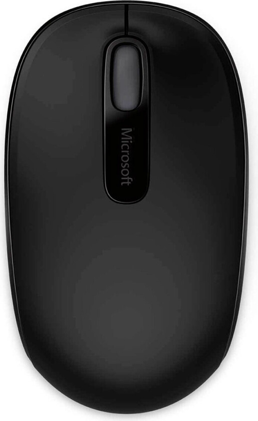 Wireless Mobile Mouse 1850 - Mus - høyre- og venstrehåndet - optisk - 3 knapper - trådløs - 2.4 GHz - USB trådløs mottaker - svart