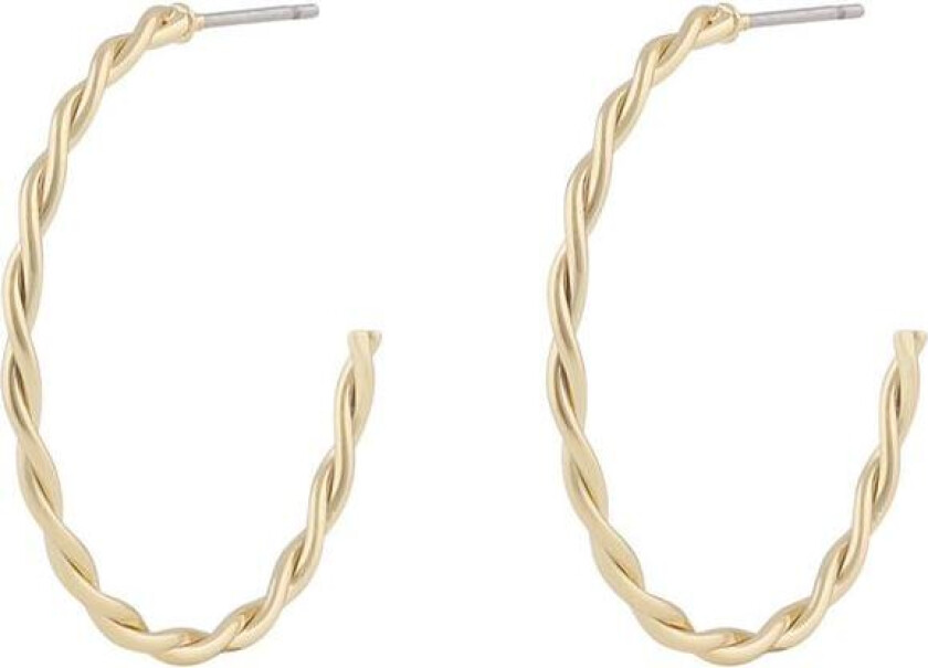 Snö Of Sweden Harper Big Oval Ear Plain Gold Onesize