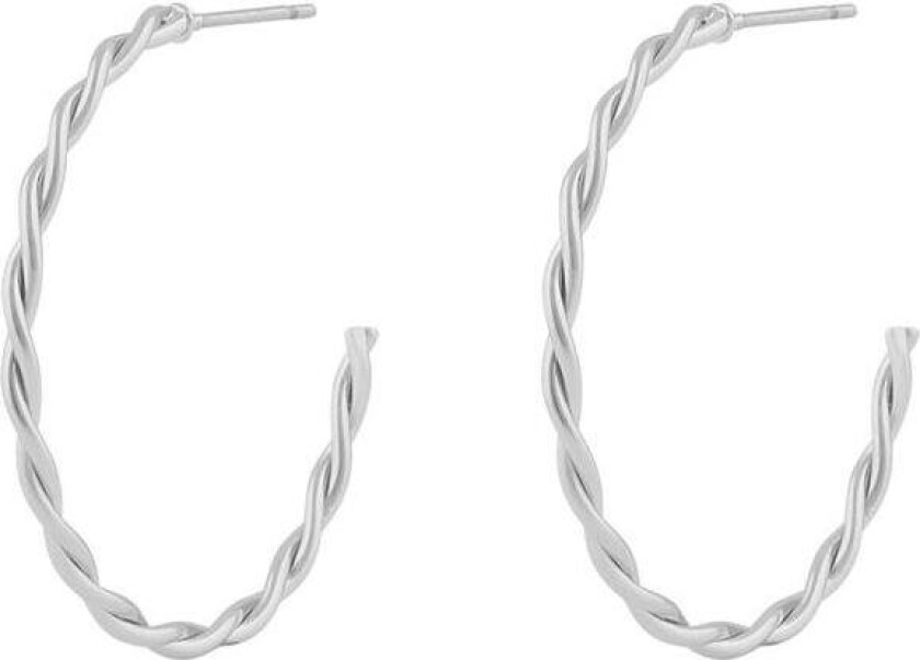 Snö Of Sweden Harper Big Oval Ear Plain Silver Onesize