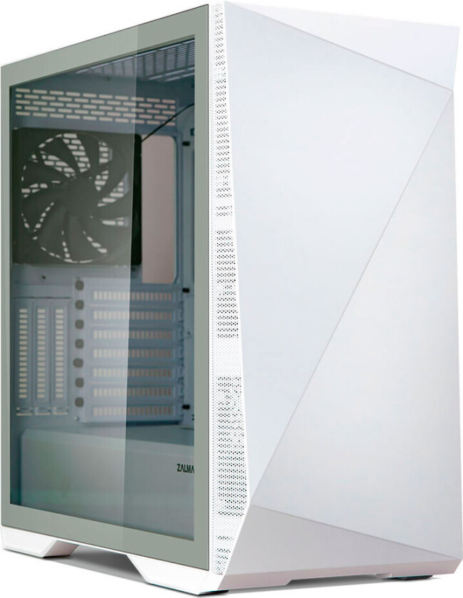 Z9 Iceberg ATX Mid Tower PC Case, White fan, Midi Tower, PC, Hvit, ATX, EATX, Micro ATX, Mini-ITX, Plast, Stål, 18,5 cm