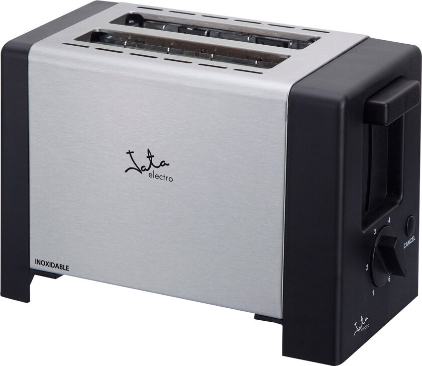 JATA TT607, 2 skiver, Svart, Rustfritt stål, 800 W, 230 V, 480 mm, 284 mm