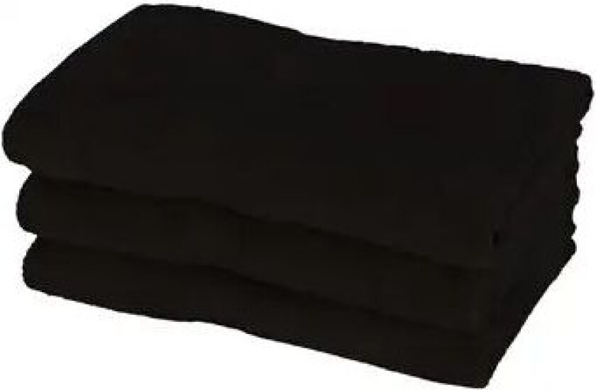 Badehåndkle - Svart - - 70x140 cm