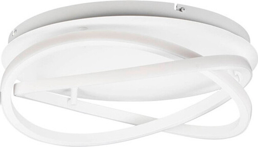 LED-taklampe Aldric, hvit, aluminium, Ø 45 cm