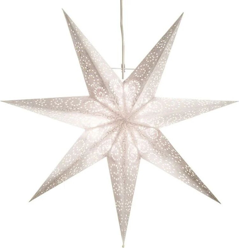 Antique adventsstjerne 60 cm hvit