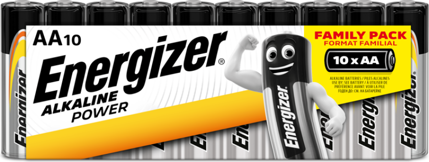 Classic AA, 10pcs, Engangsbatteri, AA, Alkalinsk, 1,5 V, 10 stykker, -18 - 55 °C