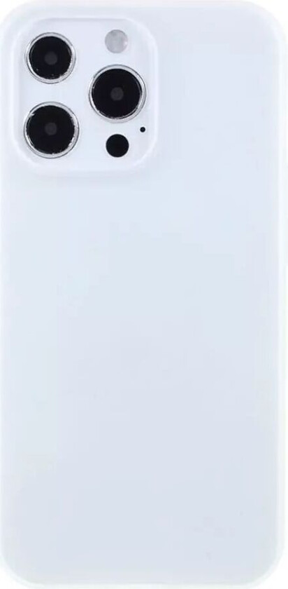 iPhone 13 Pro Max Fleksibelt TPU Plast Deksel - Hvit