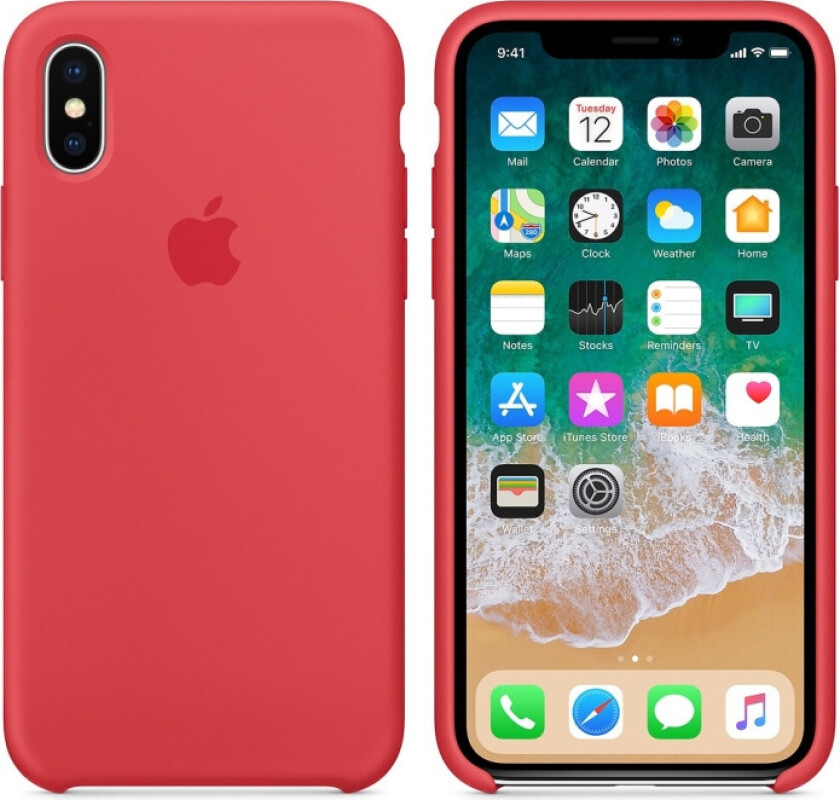 iPhone XS Max Silicone Case - Red
