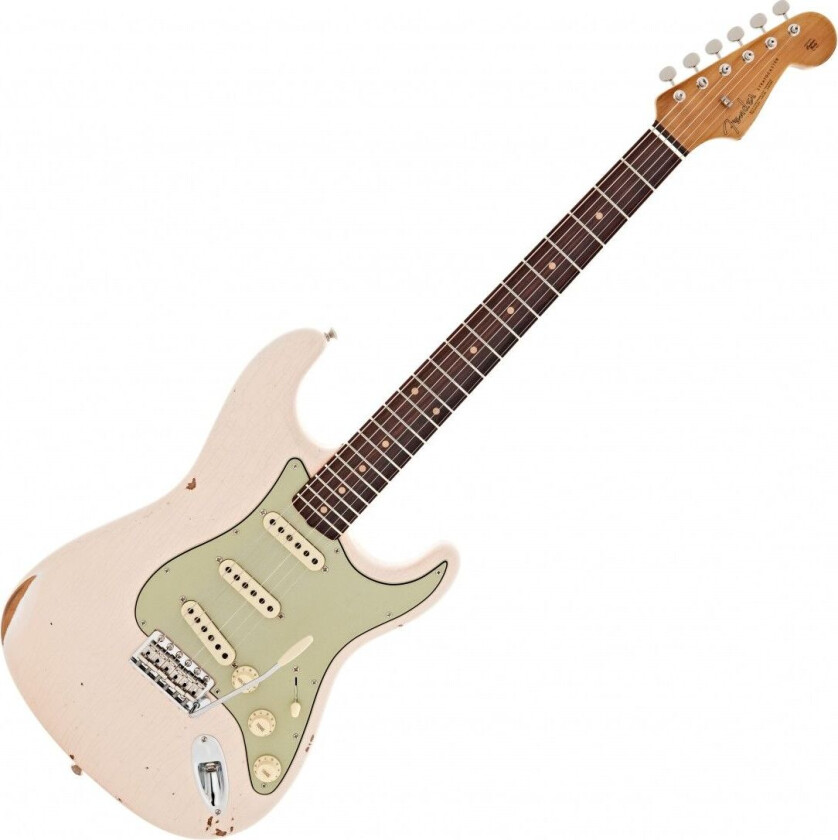 Late 62 Strat Relic Super Faded Aged Shell Pink