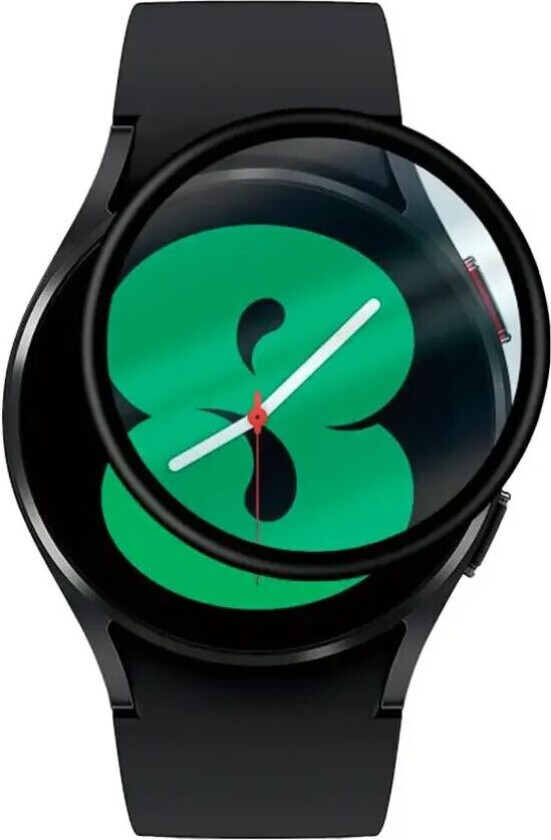 Samsung Galaxy Watch 4 40 mm PANZER Premium Fleksibelt Glass - Gjennomsiktig med Svart Ramme