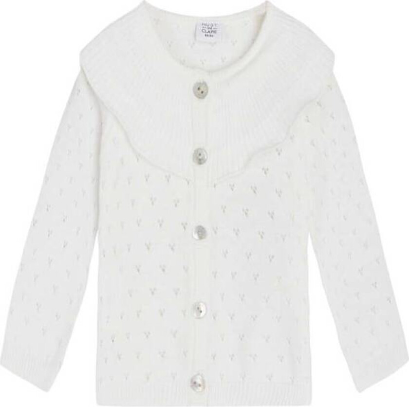 Hust & Claire Pen Cardigan Til Barn Og Baby, White