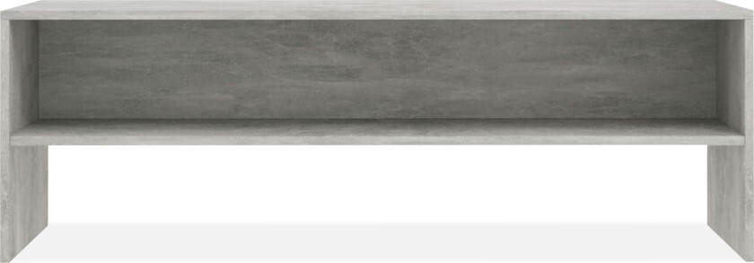 TV-benk betonggrå 120x40x40 cm sponplate