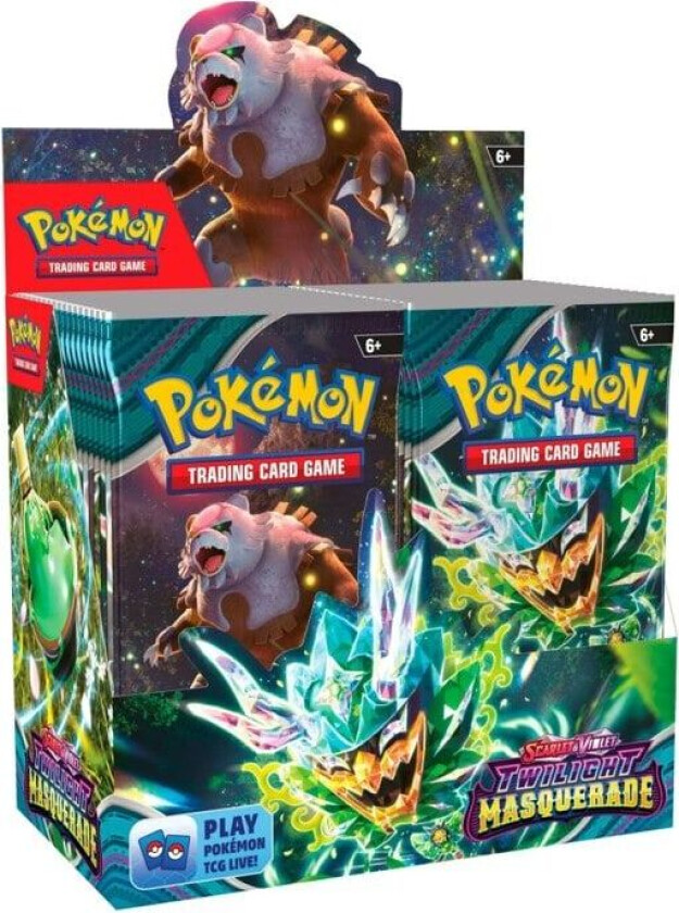 Pokemon Pokémon Pokémon Display (Booster Box) - Scarlet & Violet Twilight Masquerade - 36 Boosters