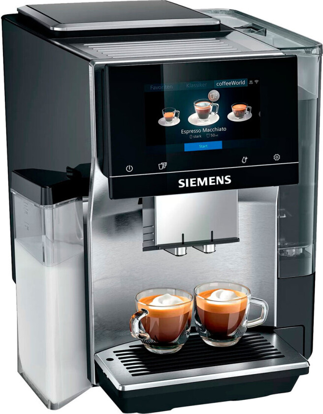 EQ.700 integral TQ707D03 - Automatisk kaffemaskin med cappuccinatore - 20 bar - rustfritt stål