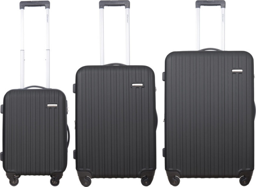 Rhodes Koffertsett 3 stk svart