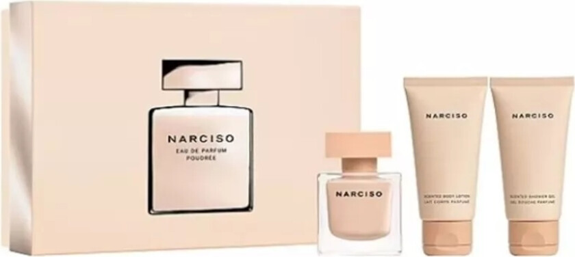 Narciso Rodriguez Narciso Poudree Gavesett 50ml EDP + 50ml Dusjsåpe + 50ml Body Lotion