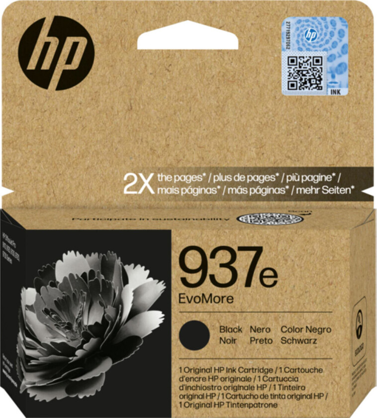 937e EvoMore - Blekkpatron Svart