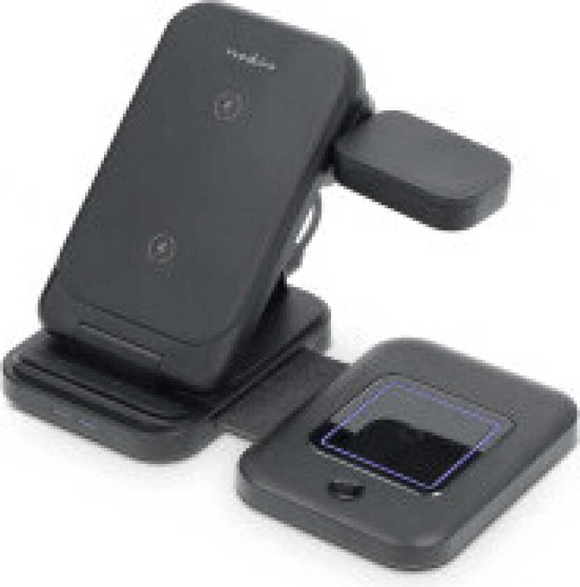 Trådløs lader   3-i-1   15 W   LED indikator brukes   Inkludert kabel   USB-A / USB-C™   1.00 m