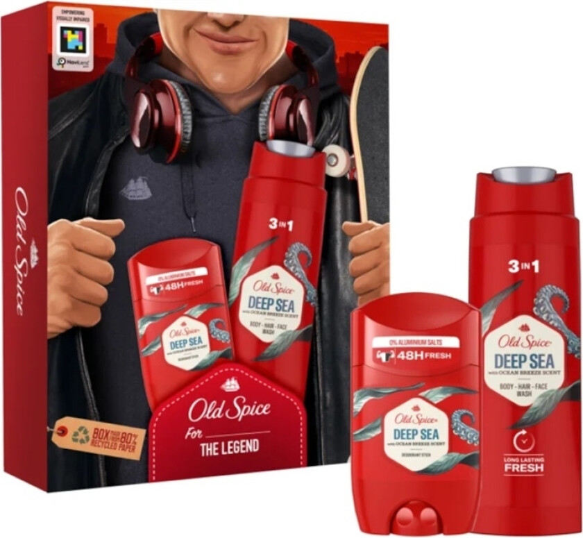 Giftset Old Spice Deep Sea Deo Stick 50ml + Shower gel 250ml