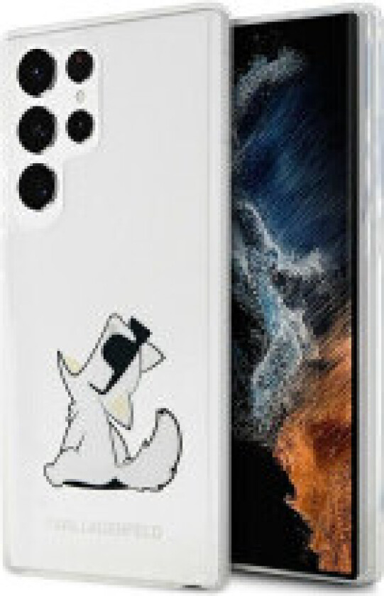 Karl Lagerfeld Choupette Fun - Samsung Galaxy S23 Ultra-deksel (klart)