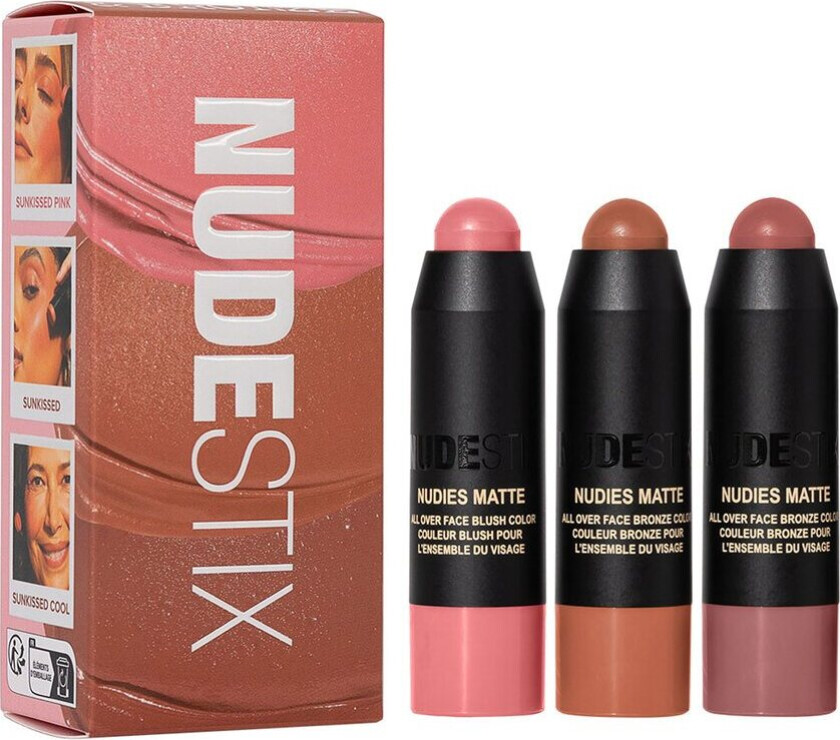 Nudestix Sunkissed Blush & Bronze Mini Kit 3pcs