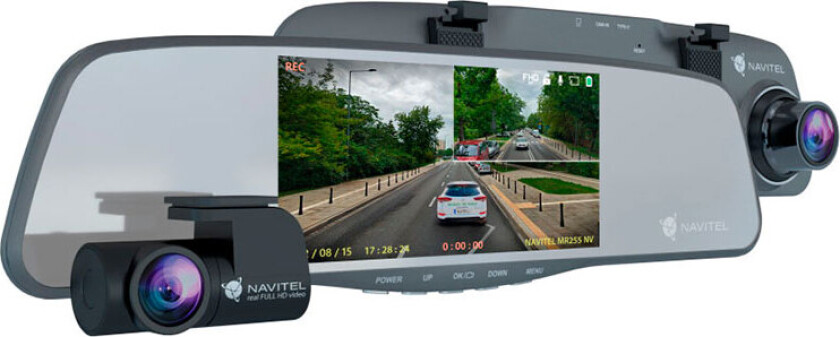 Smart rearview mirror equipped with a DVR MR255NV IPS display 5''; 960x480 Maps included