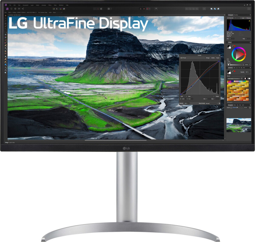 27" LG UltraFine 27UQ850V-W - UQ850V Series - LED monitor - 4K - 27" - HDR - 5 ms - Skjerm