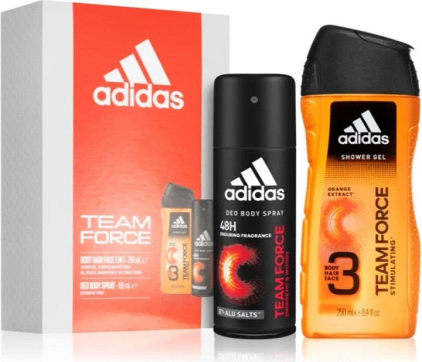adidas Team Force For Him Deospray 150ml + Shower Gel 250ml