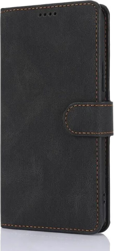 Samsung Galaxy A55 (5G) Kunstskinn Flip Deksel m. Lommebok og Stropp - Svart