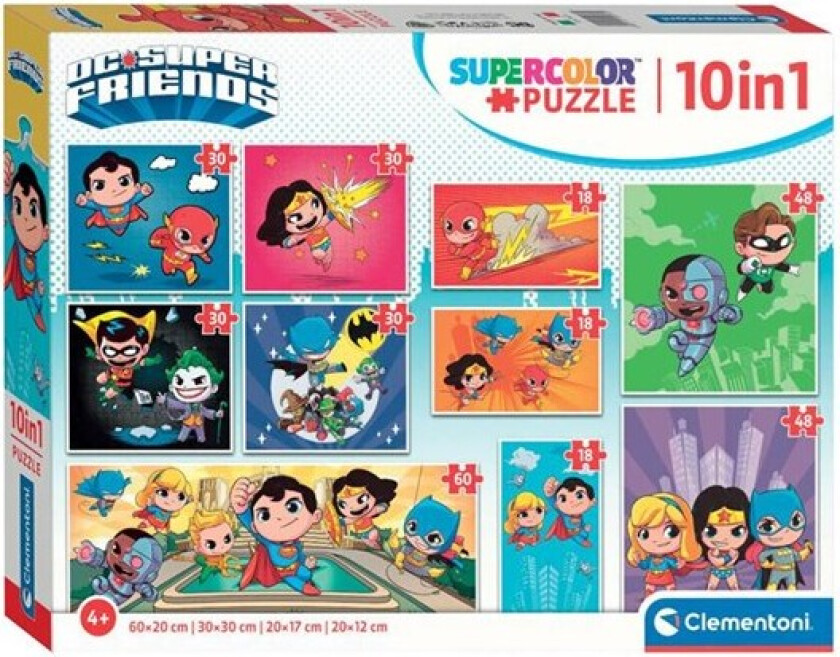DC Comics puzzle 18+30+48+60pcs