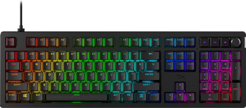 HyperX Alloy Rise - Tastatur - Dansk - Svart