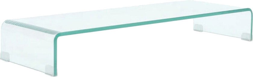 TV-benk glass klar 90x30x13 cm