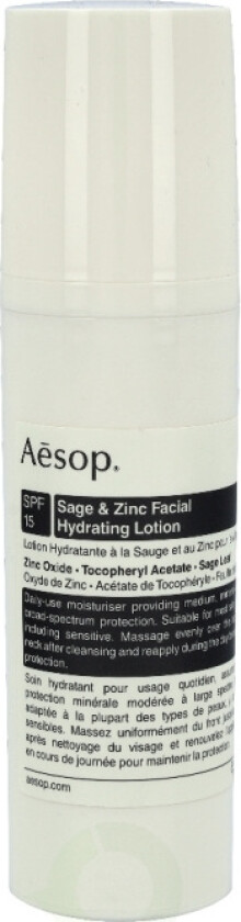 AESOP Sage & Zinc Facial Hydrating Lotion SPF15 50 ml