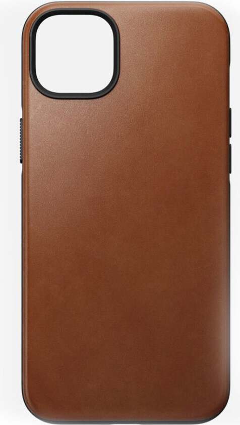 Modern Leather MagSafe Case iPhone 14 Plus english tan