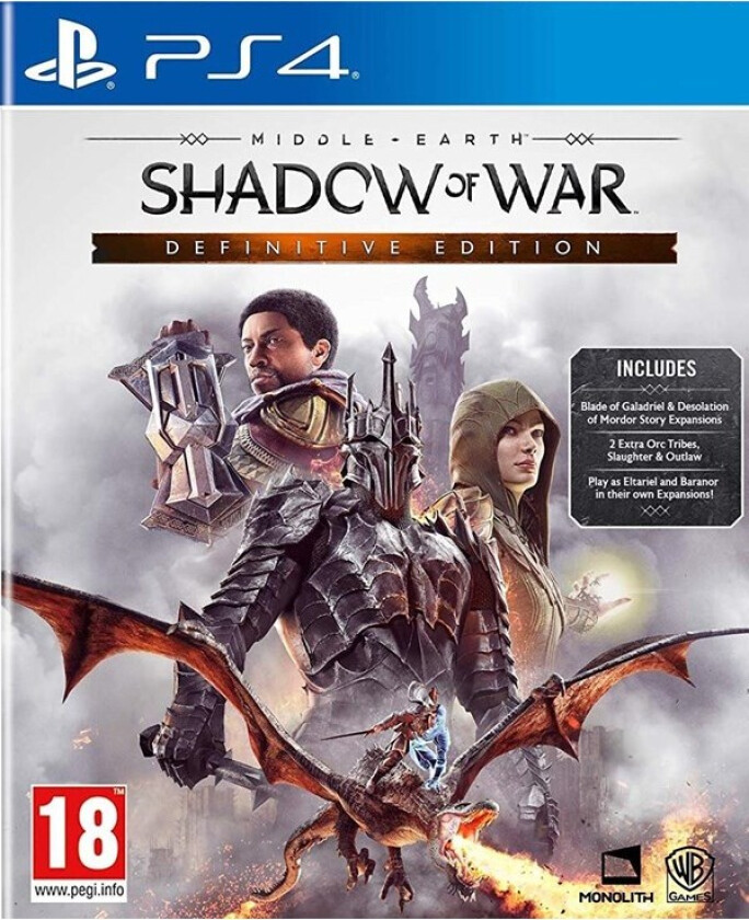 Middle-earth: Shadow of War - Definitive Edition - Sony PlayStation 4 - Action