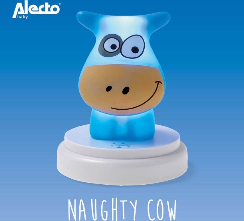 NAUGHTY COW LED nattlys ku blå