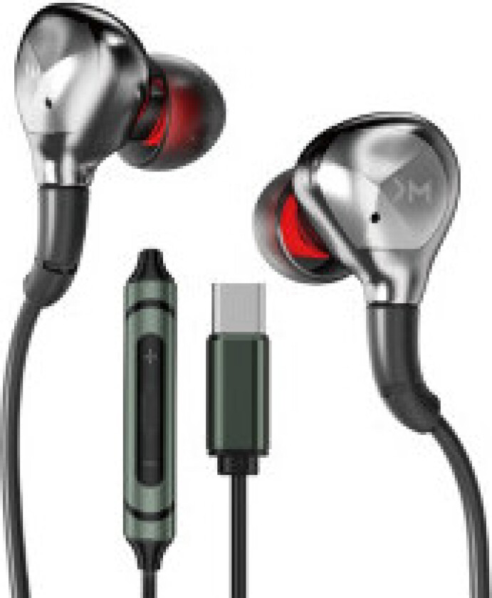 WEKOME YC06 Blackin-serien - USB-C HiFi-hodetelefoner med kabel (svart)