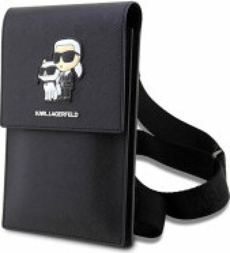Karl Lagerfeld Håndveske KLWBSAKCPMK svart/svart Saffiano Karl & Choupette