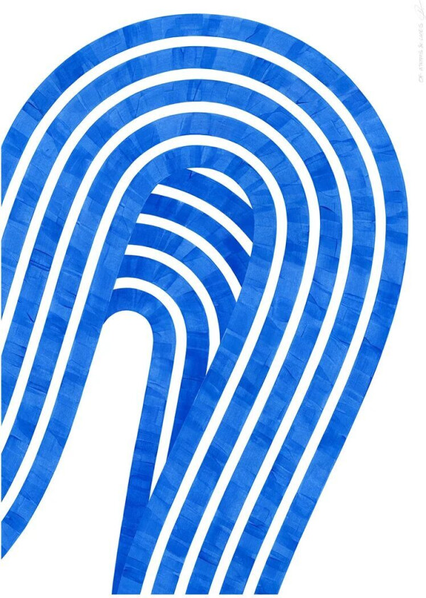 Entropy Blue 01 plakat 30 x 40 cm