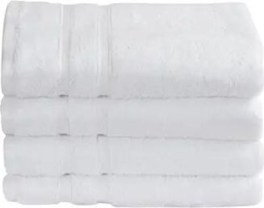 Bambus Håndkle - 50x100 cm - Hvit - Bambus/bomull - Frottéhåndkle fra Premium By Borg