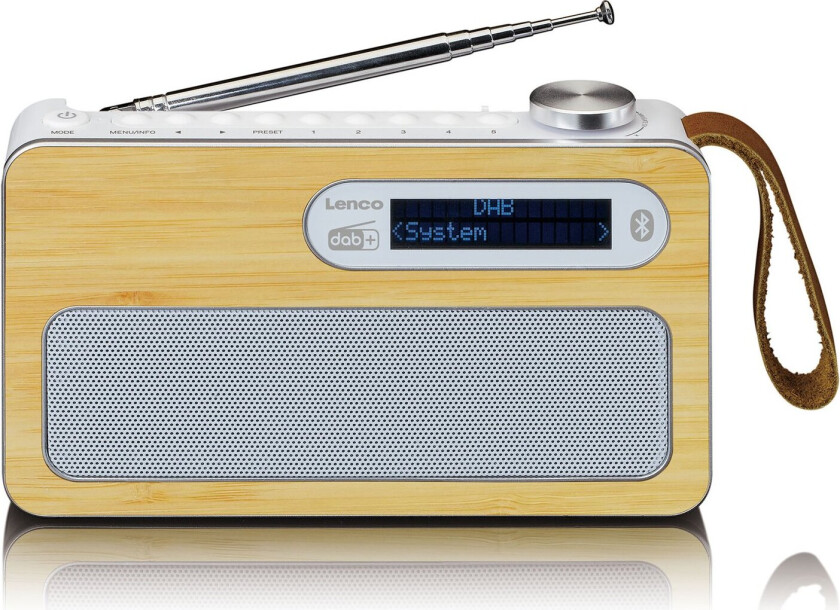 PDR-040 - Bærbar DAB-radio - 3 watt - hvit