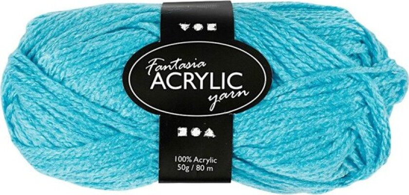 Acrylic yarn Turqoise 50gr 80m