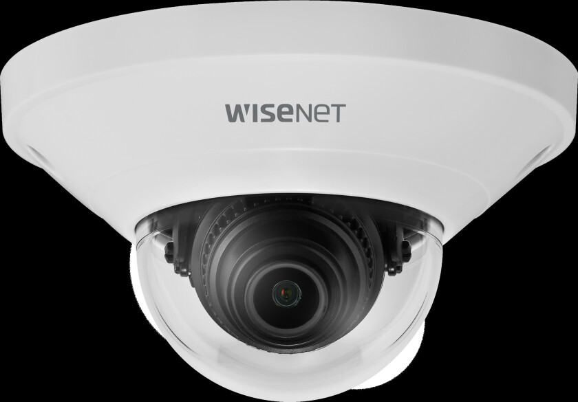 WiseNet Q mini QND-8021 - Nettverksovervåkingskamera - kuppel - farge (Dag og natt) - 5 MP - 2592 x 1944 - fastfokal - LAN 10/100 - MJ