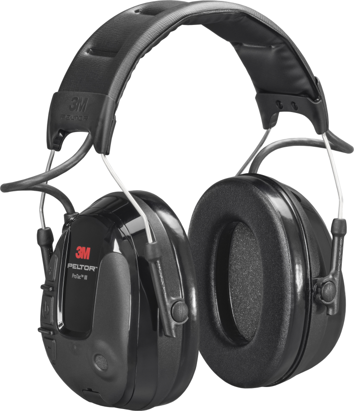 Peltor ProTac III Slim MT13H220A - Hodetelefoner - hodebånd - loddrett - kablet - aktiv støydemping - 3,5 mm jakk - svart