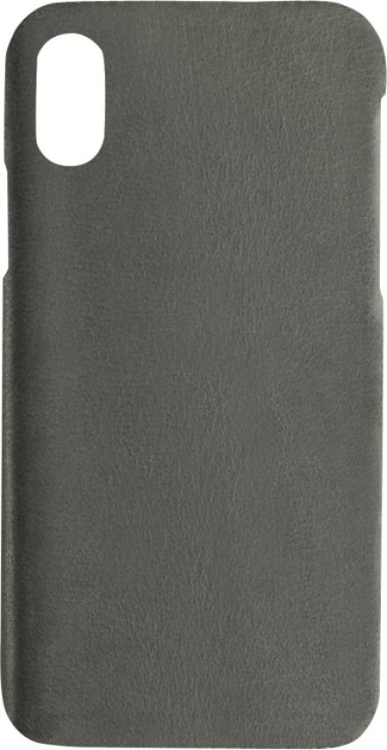 iPhone X/XS, Copenhagen läder cover, grå