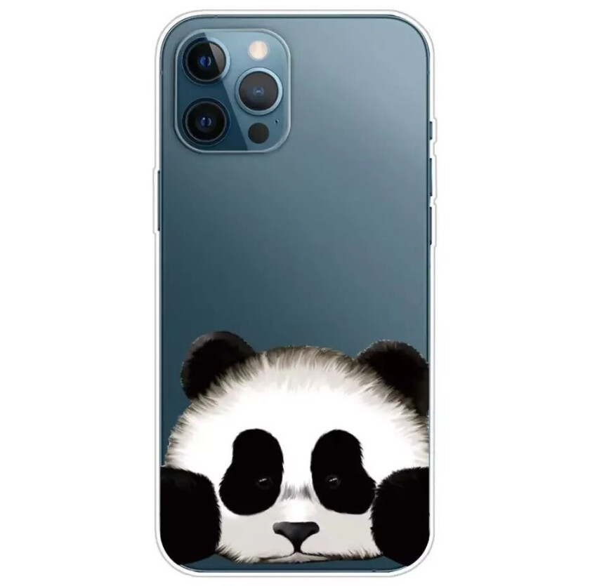 iPhone 13 Pro Fleksibelt Gjennomsiktig Plastisk Bakdeksel - Panda