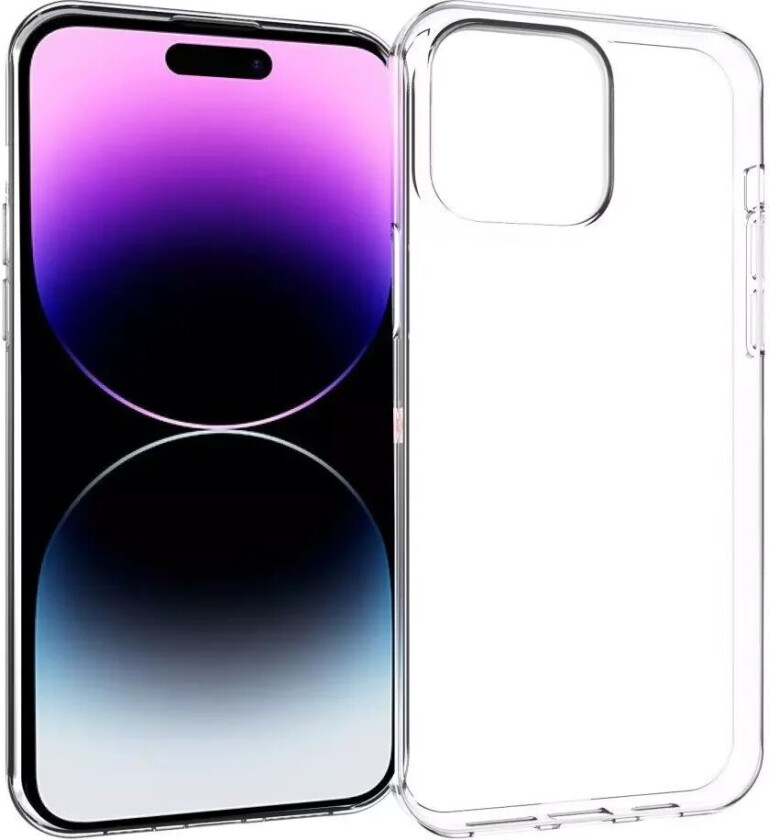 iPhone 15 Pro Max Fleksibelt Plastdeksel - Gjennomsiktig