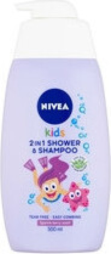 - 2 in 1 Shower Shampoo - Baby shower gel and shampoo 2 in 1 with the aroma of forest fruits 500ml