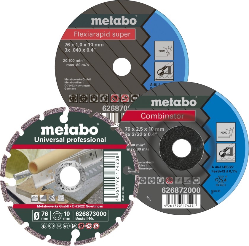 Metabo 626879000 Skæreskive lige 3 dele 76 mm 3 stk