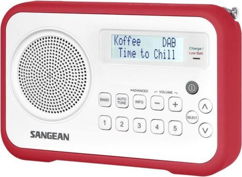 Sangean Dab Radio Dpr67 Rød
